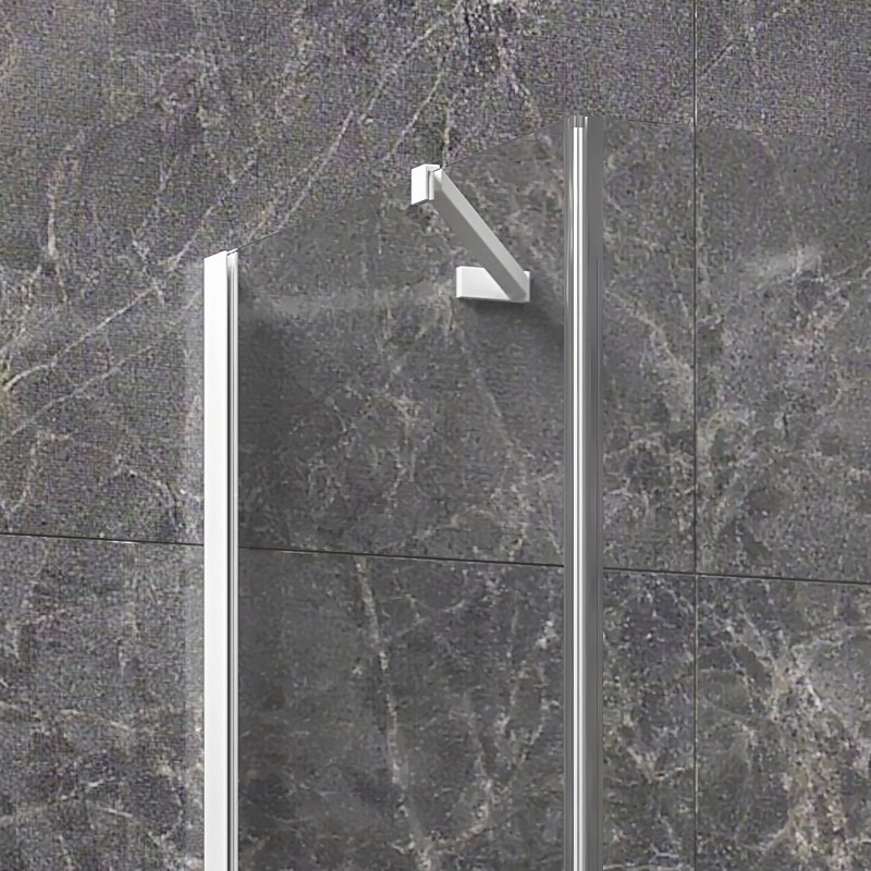 Box doccia 80x80 bianco porta battente  | KT5000B kamalu - 6