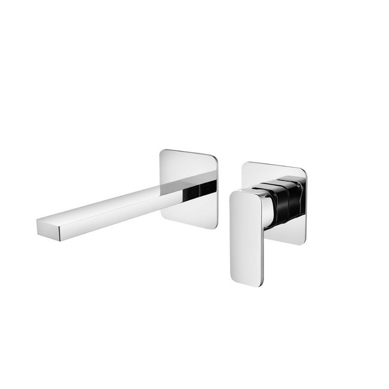 Miscelatore lavabo da incasso linea squadrata in ottone | KAM-DIANA kamalu - 1