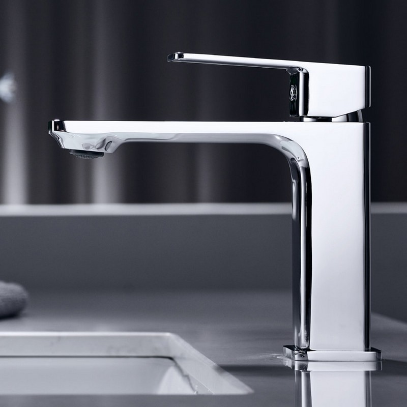 Miscelatore lavabo linea squadrata in ottone lucido | KAM-DIANA kamalu - 3
