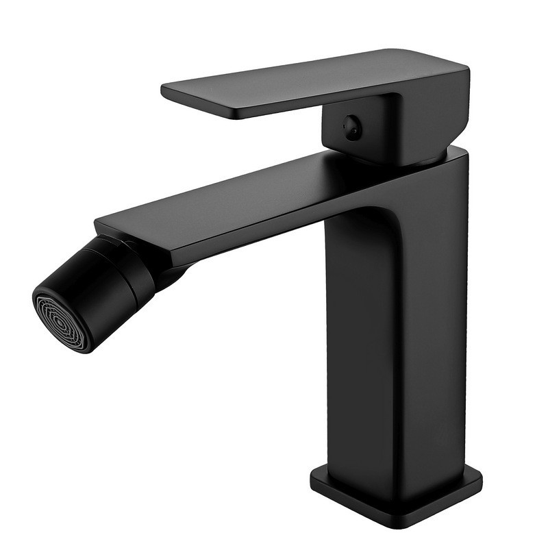 Miscelatore bidet nero opaco linea squadrata | KAM-DIANA NERO kamalu - 1