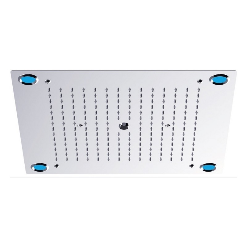 Soffione doccia incasso soffitto in acciaio con luci led | KAM-DIANA kamalu - 2