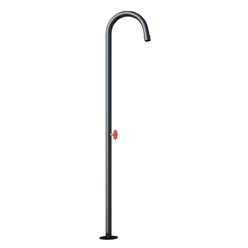 Colonna doccia da esterno in acciaio inox nero opaco | KP-Y300N kamalu - 1