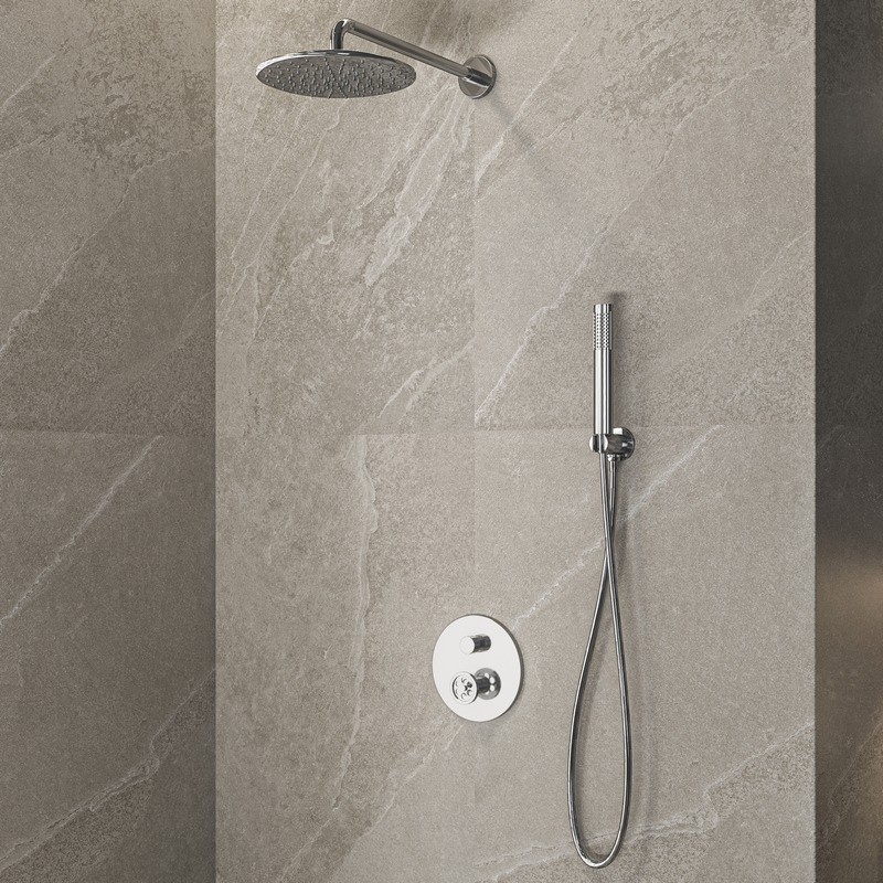 Set doccia con miscelatore monocomando rotella | INNER-CROMO kamalu - 1