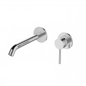 Miscelatore lavabo da incasso in ottone con finitura cromo | KAM-J CROMO kamalu - 1