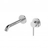 Miscelatore lavabo da incasso in ottone con finitura cromo | KAM-J CROMO kamalu - 1