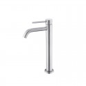 Miscelatore lavabo alto linea curva in acciaio inox finitura cromo | KAM-ARTE CROMO kamalu - 1