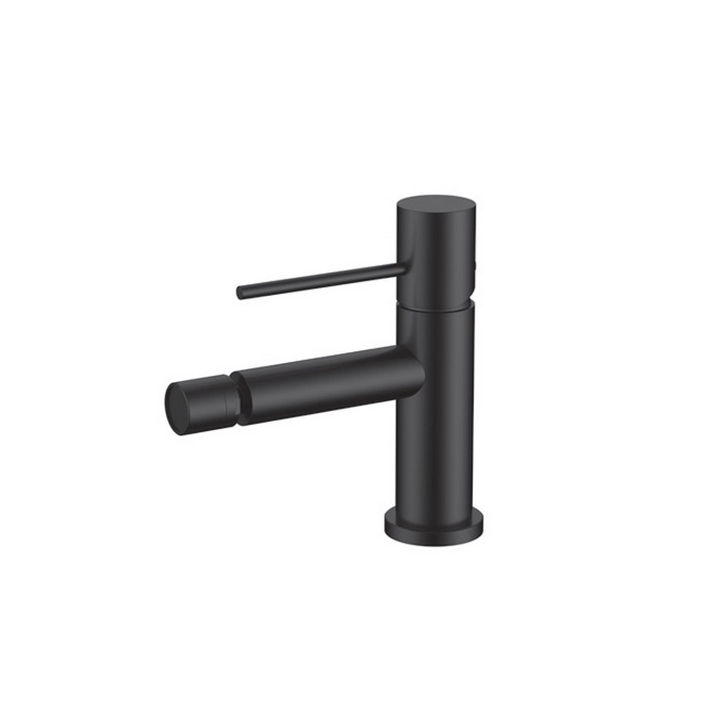Miscelatore bidet in acciaio inox finitura nero opaca | KAM-ARTE NERO kamalu - 1