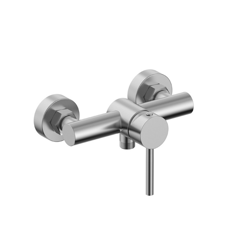 Miscelatore doccia con doccetta finitura satinata in acciaio inox satinato | KAM-ARTE SATINATO kamalu - 2