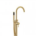Miscelatore vasca da pavimento con deviatore finitura oro | KAM-ARTE-ORO kamalu - 2