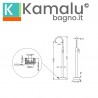 Miscelatore lavabo o vasca a pavimento finitura oro spazzolato | KAM-ARTE ORO kamalu - 2