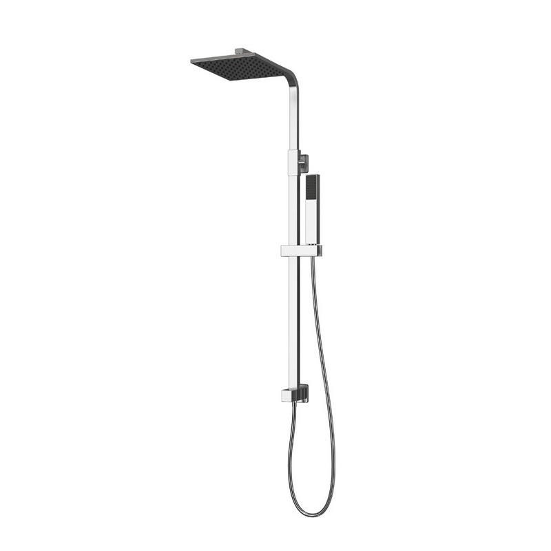 Colonna doccia fissa con soffione quadrato finitura cromata| K6000 kamalu - 6