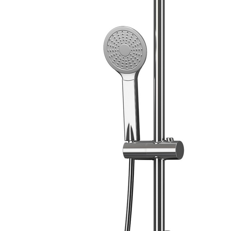 Colonna doccia con deviatore soffione 20x20 e doccetta modello G330 kamalu - 4
