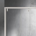 Doccia nicchia 120cm finitura acciaio spazzolato | KSA4000AS kamalu - 5