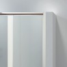 Box per vasca da bagno 160cm con due ante scorrevoli e una fissa P2000 kamalu - 5