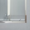 Box per vasca da bagno 160cm con due ante scorrevoli e una fissa P2000 kamalu - 4