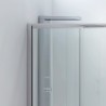 Box per vasca da bagno 160cm con due ante scorrevoli e una fissa P2000 kamalu - 6