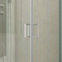 Box doccia basso 80x80 angolare altezza 170cm K410 kamalu - 4