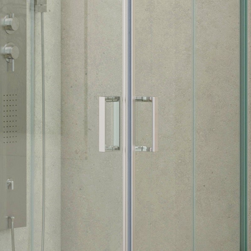 Box doccia basso 80x80 angolare altezza 170cm K410 kamalu - 4