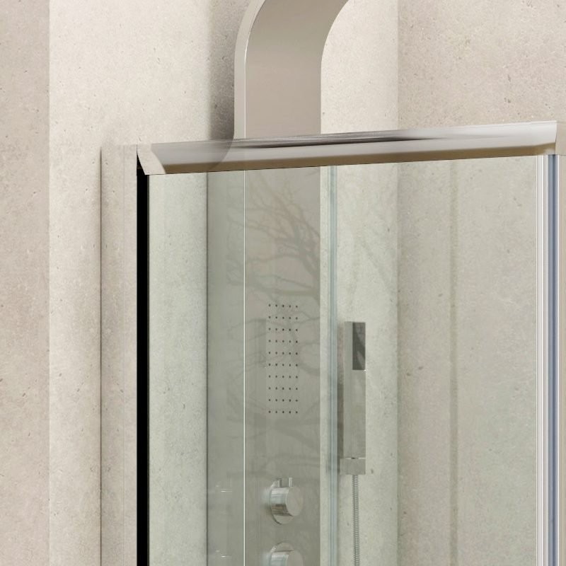 Box doccia basso 80x80 angolare altezza 170cm K410 kamalu - 5