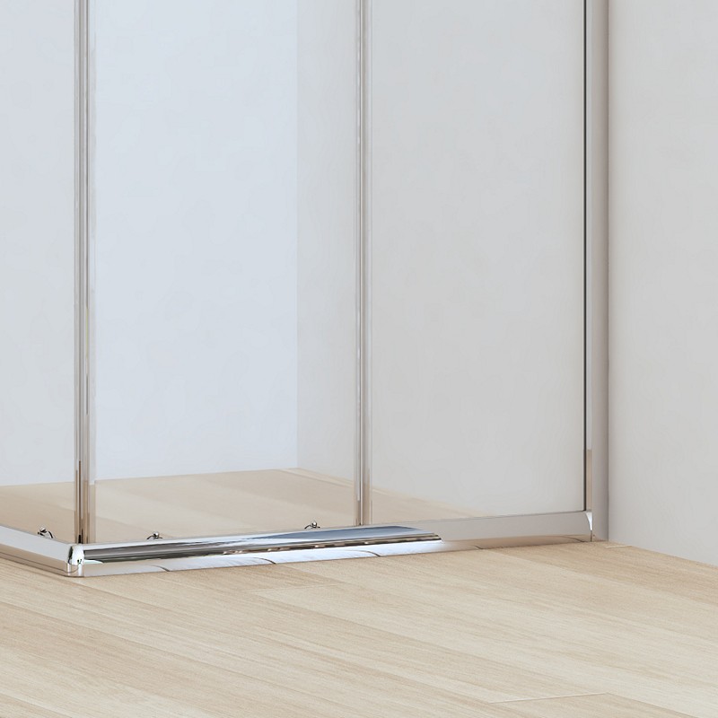 Box doccia angolo 90x90 altezza 170cm vetro anticalcare trasparente | CHIARA EDGE-Q kamalu - 7