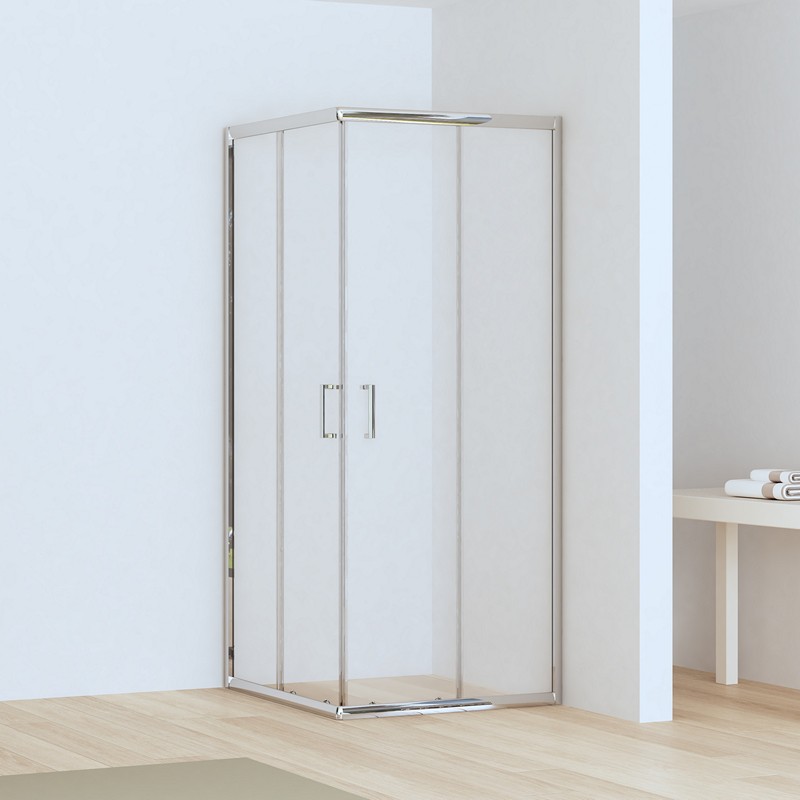 Box doccia 70x90 altezza 170cm vetro anticalcare trasparente | CHIARA EDGE-Q kamalu - 5