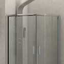 Box doccia basso 80x80cm semicircolare altezza 170cm K400 kamalu - 7