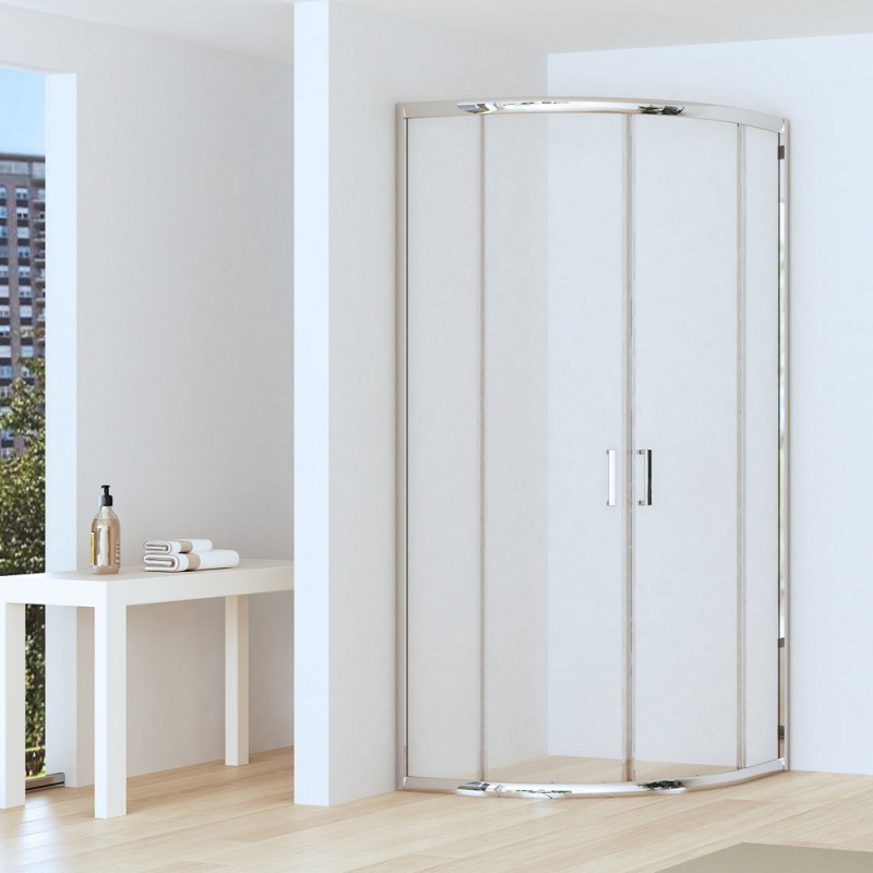 Box doccia basso 80x80cm semicircolare altezza 170cm | CHIARA CURV-Q kamalu - 1