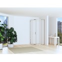Box doccia basso 80x80cm semicircolare altezza 170cm | CHIARA CURV-Q kamalu - 7