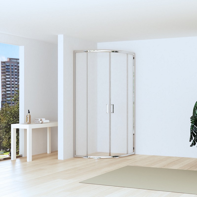 Box doccia basso 80x80cm semicircolare altezza 170cm | CHIARA CURV-Q kamalu - 4