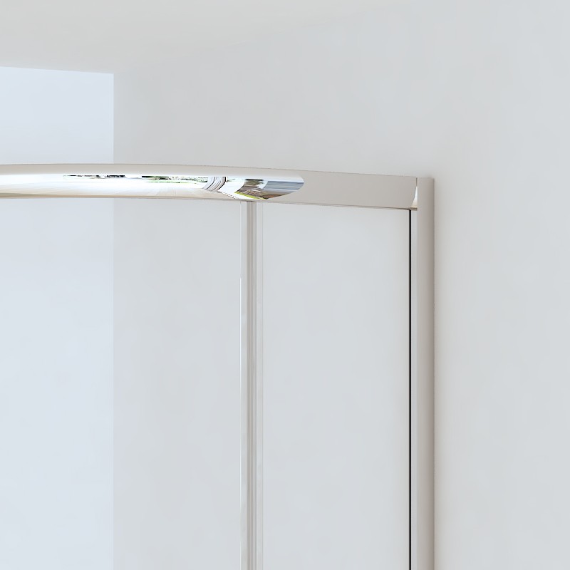 Box doccia basso 80x80cm semicircolare altezza 170cm | CHIARA CURV-Q kamalu - 9