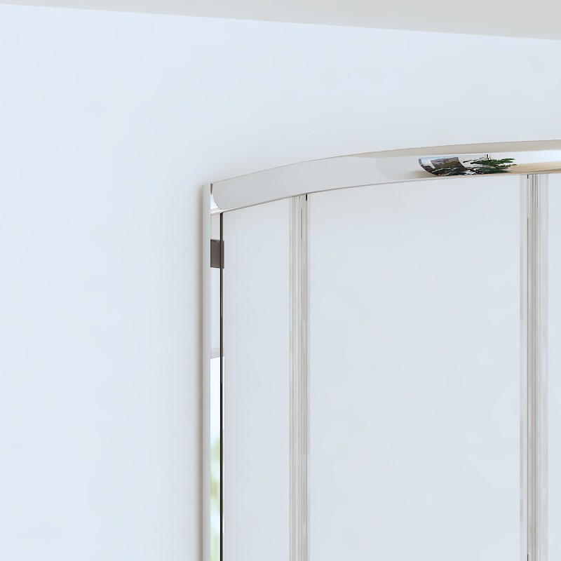 Box doccia basso 80x80cm semicircolare altezza 170cm | CHIARA CURV-Q kamalu - 10