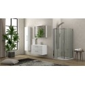 Box doccia basso 90x90cm semicircolare altezza 170cm K400 kamalu - 2