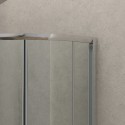 Box doccia basso 90x90cm semicircolare altezza 170cm K400 kamalu - 6