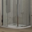 Box doccia basso 90x90cm semicircolare altezza 170cm K400 kamalu - 9
