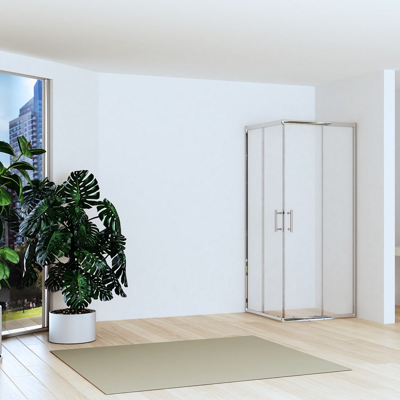 Box doccia 70x90 altezza ridotta 170cm vetro anticalcare | CHIARA EDGE-R kamalu - 2