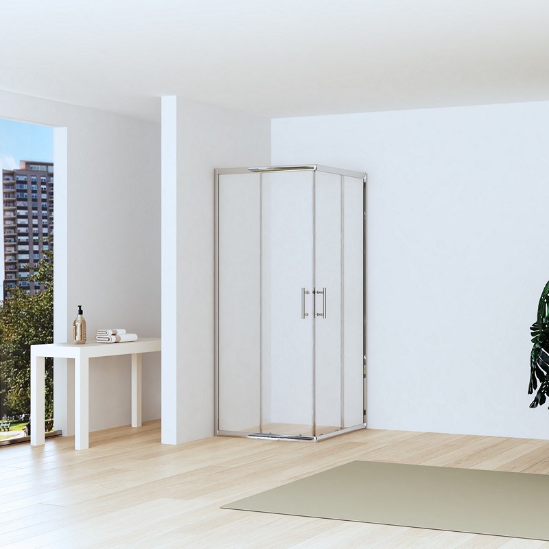 Box doccia 70x90 altezza ridotta 170cm vetro anticalcare | CHIARA EDGE-R kamalu - 5
