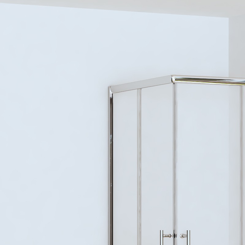 Box doccia 70x90 altezza ridotta 170cm vetro anticalcare | CHIARA EDGE-R kamalu - 9