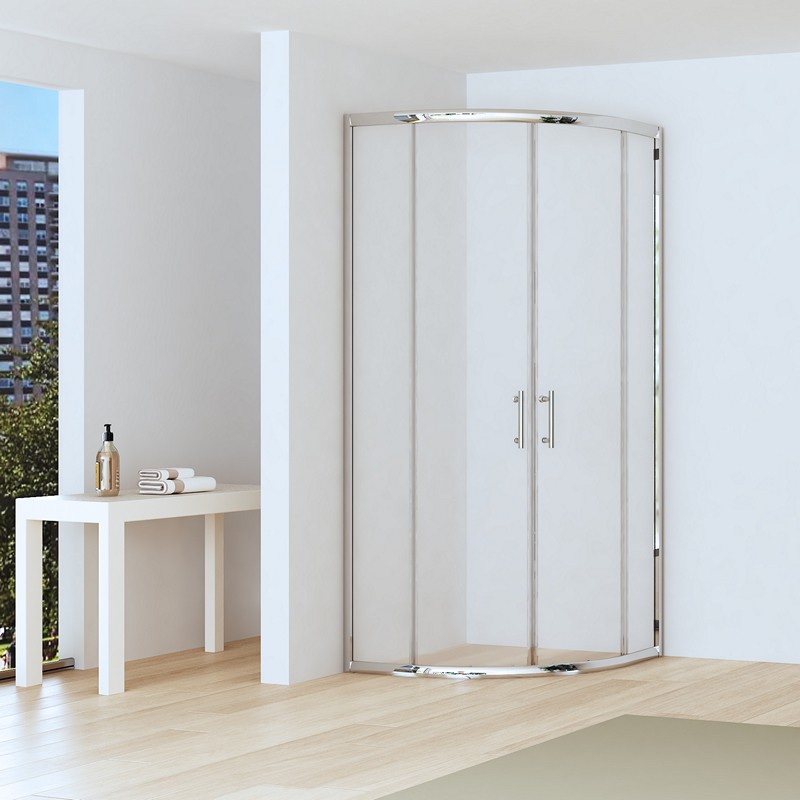 Box doccia 80x80cm semicircolare altezza ridotta 170 cm | CHIARA CURV-R kamalu - 2