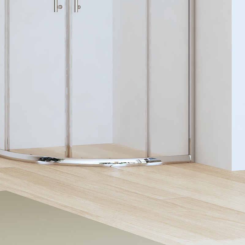 Box doccia 80x80cm semicircolare altezza ridotta 170 cm | CHIARA CURV-R kamalu - 8