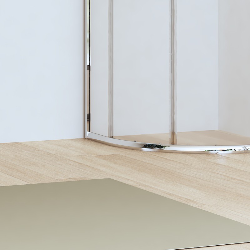 Box doccia 80x80cm semicircolare altezza ridotta 170 cm | CHIARA CURV-R kamalu - 7