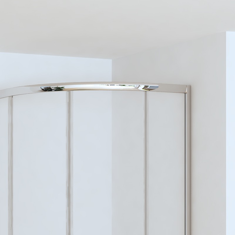 Box doccia 80x80cm semicircolare altezza ridotta 170 cm | CHIARA CURV-R kamalu - 10