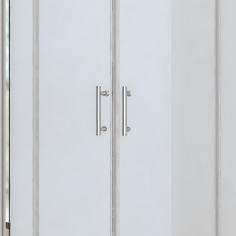 Box doccia 80x80cm semicircolare altezza ridotta 170 cm | CHIARA CURV-R kamalu - 4
