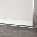 Porta doccia scorrevole 110cm altezza 200cm finitura cromo| KZ4000 kamalu - 4