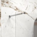 Doccia walk-in ad angolo 90x90cm vetro anticalcare KW4000 kamalu - 4