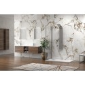 Doccia walk-in ad angolo 90x90cm vetro anticalcare KW4000 kamalu - 8