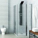 Box doccia 80x80 a doppio battente altezza 190 cm | KPX1000 kamalu - 1