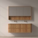 Mobile bagno 140 cannettato con lavabo solid stone | KAM-NORTH-140 kamalu - 1
