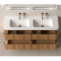 Mobile bagno 140 cannettato con lavabo solid stone | KAM-NORTH-140 kamalu - 2