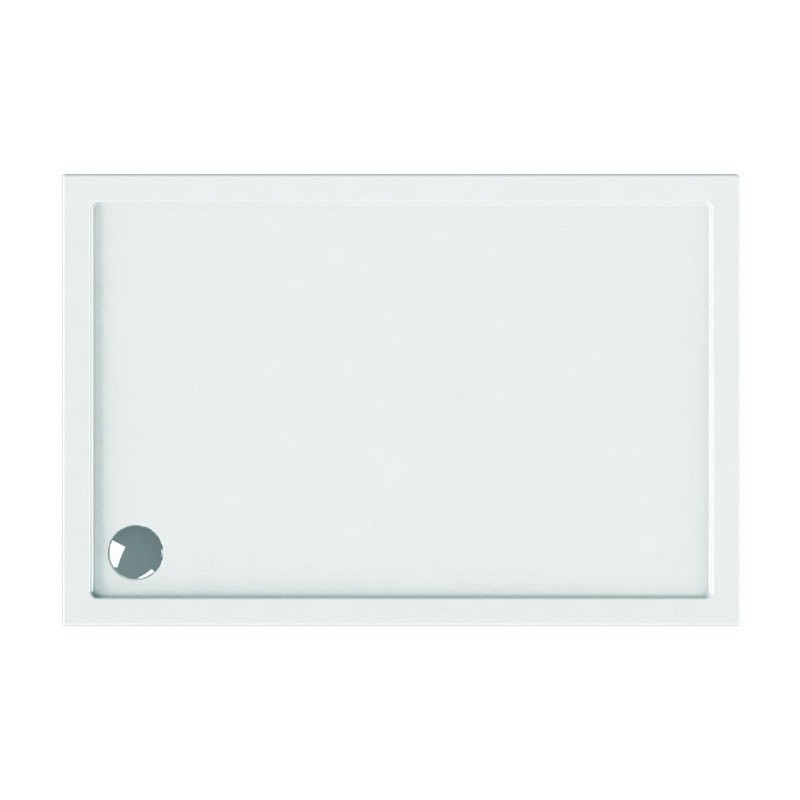 Piatto doccia 110x72 ultra slim bianco in acrilico kamalu - 1