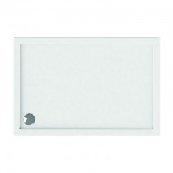 Piatto doccia 130x80 acrilico bianco slim kamalu - 1